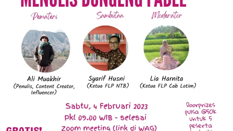 Peserta Antusias Ikuti Workshop Penulisan Dongeng Fabel Bersama FLP NTB dan Kang Ali Muakhir