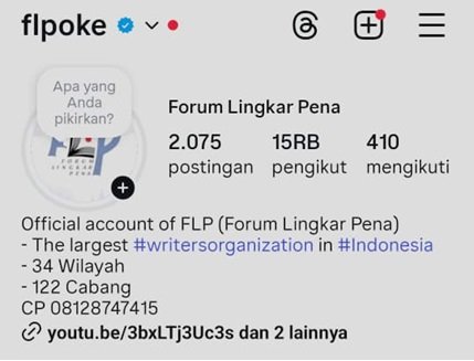 Bio-Instagram FLP per November 2025