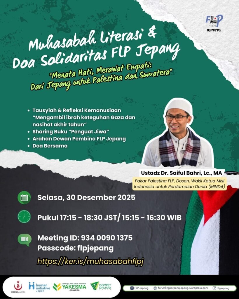 Tutup Tahun 2025 FLP Jepang Gelar Muhasabah Literasi