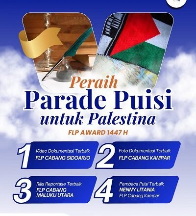 Pengumuman Peraih Parade Puisi untuk Palestina (PUPA) FLP Award 1447 H