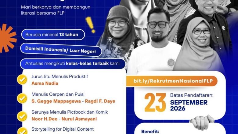 Rekrutmen Nasional Forum Lingkar Pena (FLP) 2026