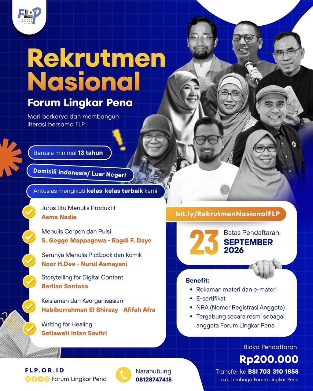 Rekrutmen Nasional Forum Lingkar Pena 2026